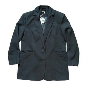 SER.O.YA Seroya 'Raven' Oversized Black Blazer Coat Jacket Size S